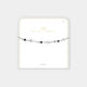 Aelia Anklet - Silver Double Chain Scallop