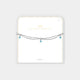 Aelia Anklet - Silver Double Chain Scallop