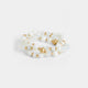 Katrina Stretch Bracelet Stack - White