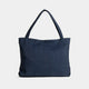 Molly Ribbed Tote - Navy