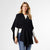 Lydia Pull Through Cardi Wrap - Black