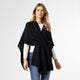 Lydia Pull Through Cardi Wrap - Black