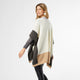 Donegal Colorblock Ruana - Cream/Neutral