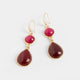 Chaya Earring - Red/Plum