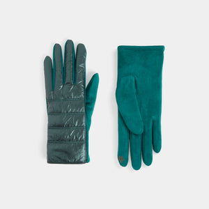 Puffer Touchscreen Gloves - Green