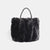 Priscilla Faux Fur Tote - Black