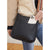 Mini Alma Zip Top Messenger + Strap - Charcoal Grey