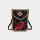 Artisan Beaded Clutch + Crossbody - Cardinal