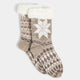 Winter Wonderland Slipper Socks - Latte