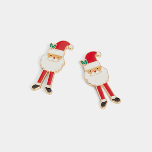 Enamel Santa - Red